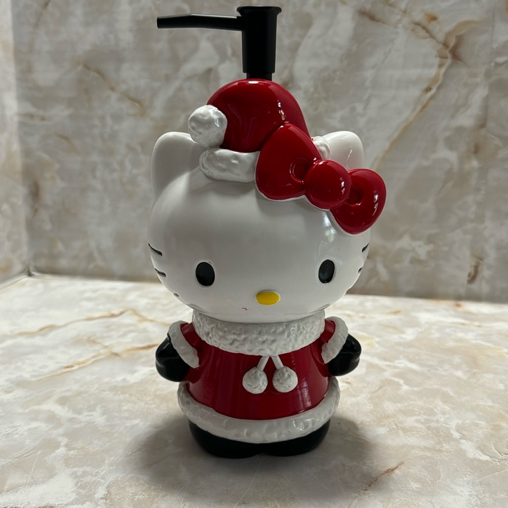 Hello kitty Christmas themed soap/ lotion dispenser.